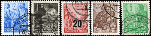 East Germany: original philatelic image